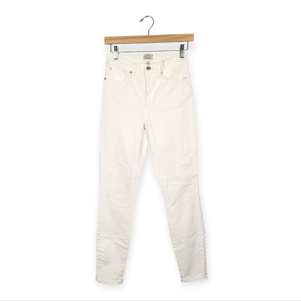 J. Crew White 9” High-Rise Toothpick Skinny Jeans Size 27